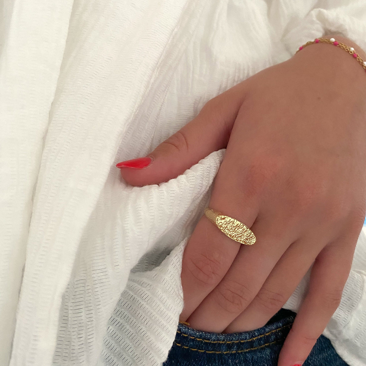 Bague ROMY plaqué or