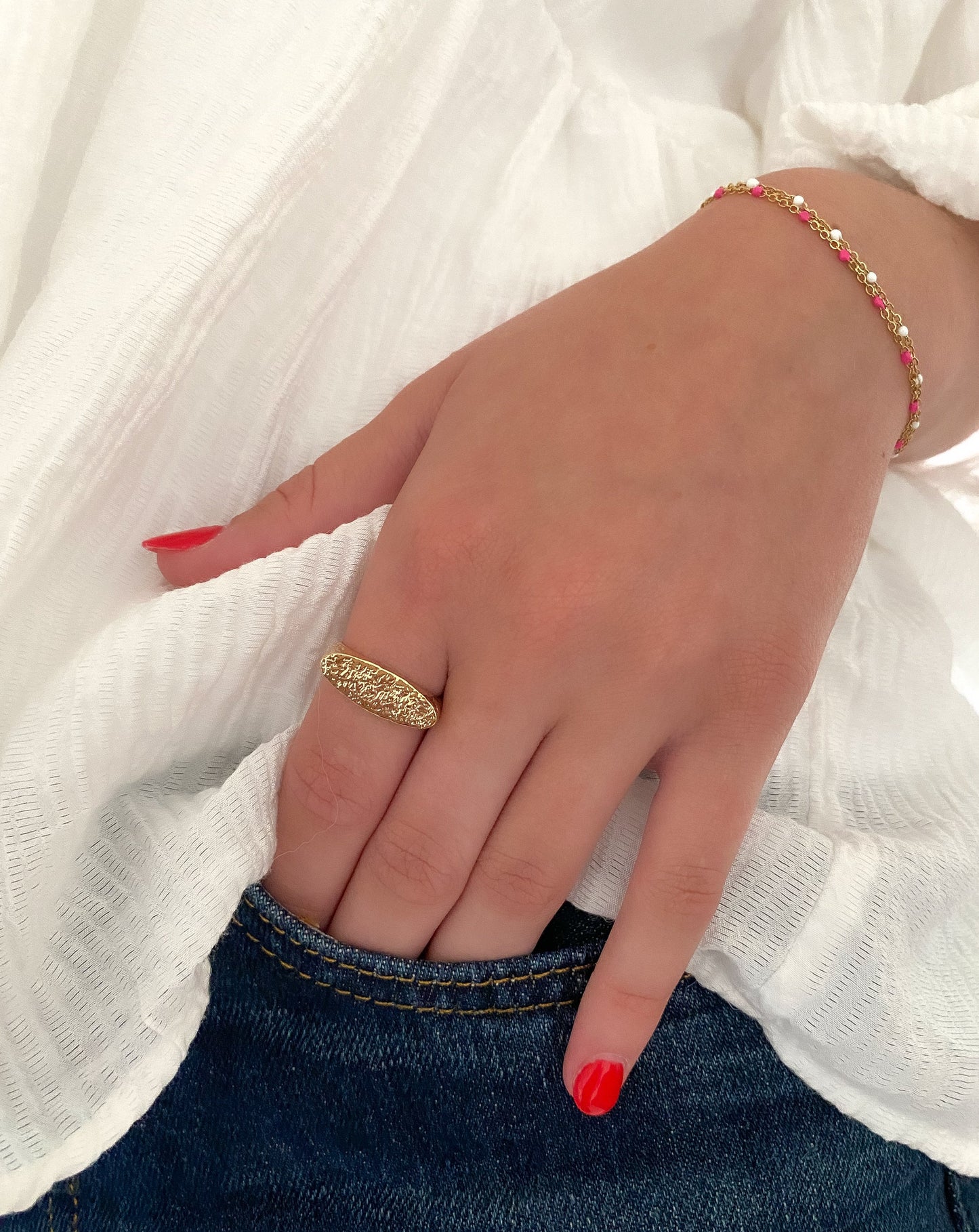 Bague ROMY plaqué or