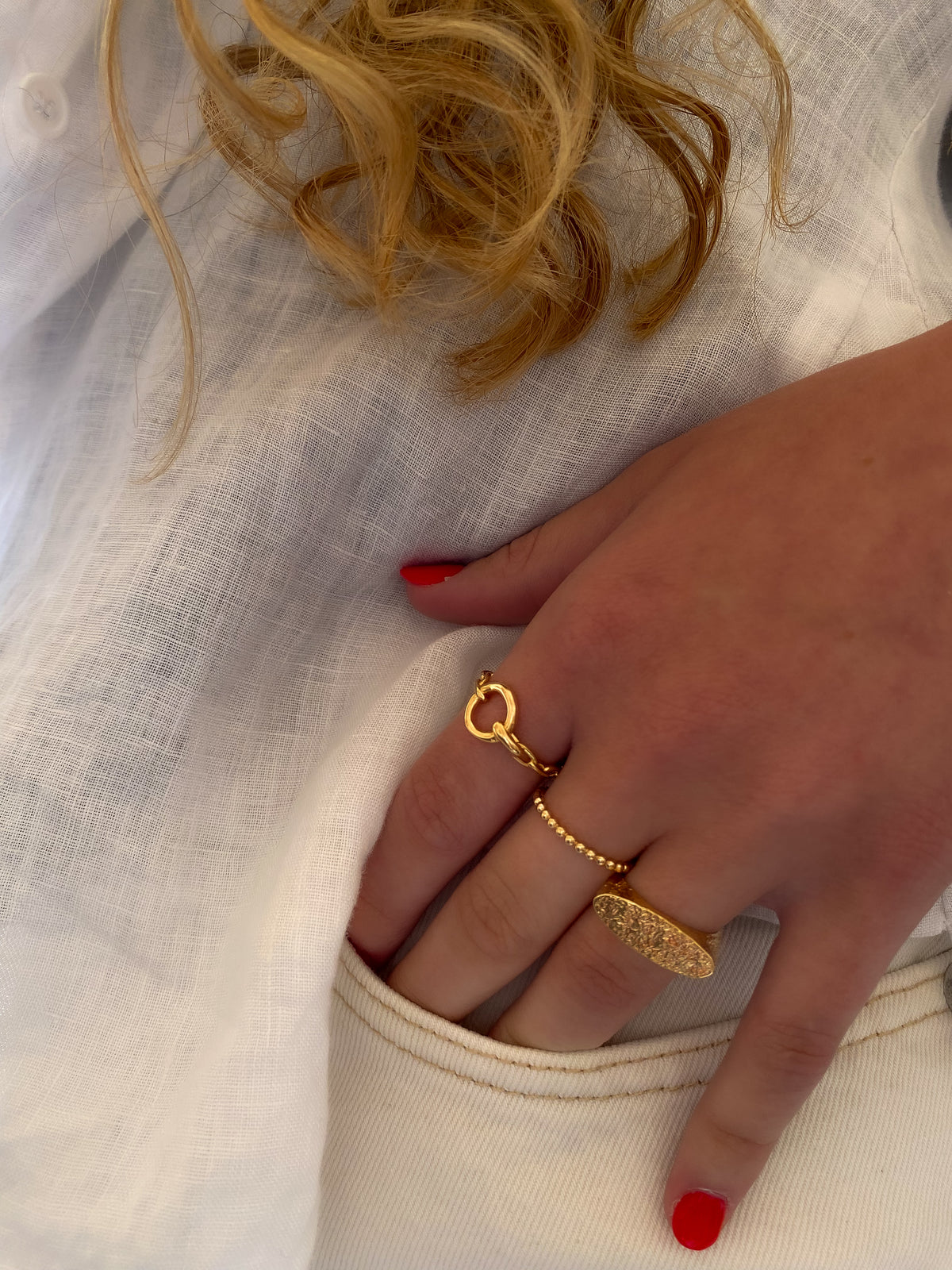 Bague ROMY plaqué or