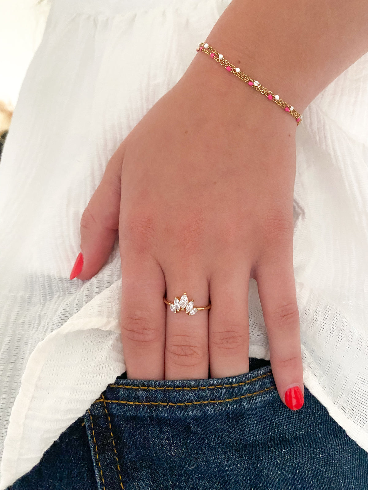 Bague AURA plaqué or